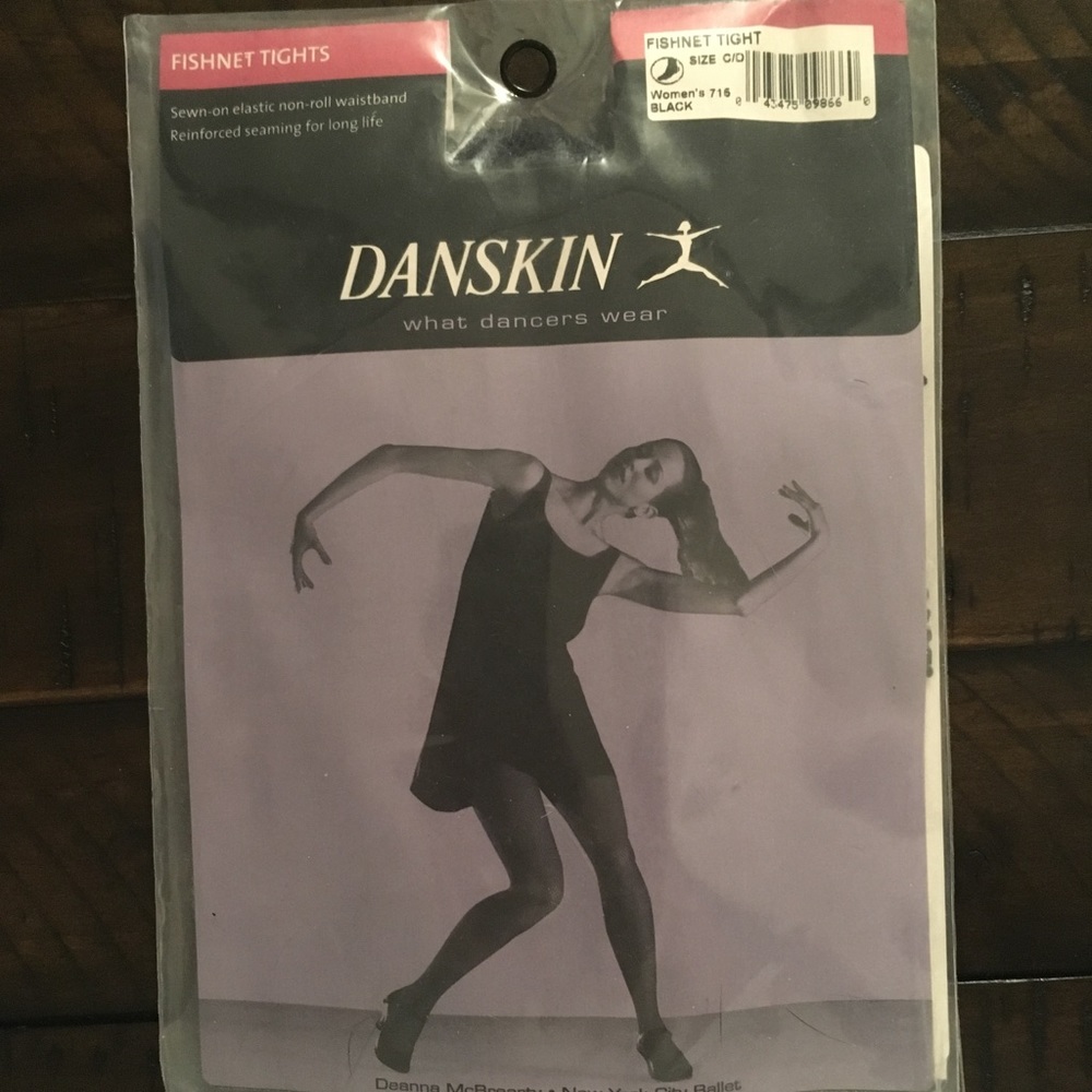 Danskin Black Fishnet Tights